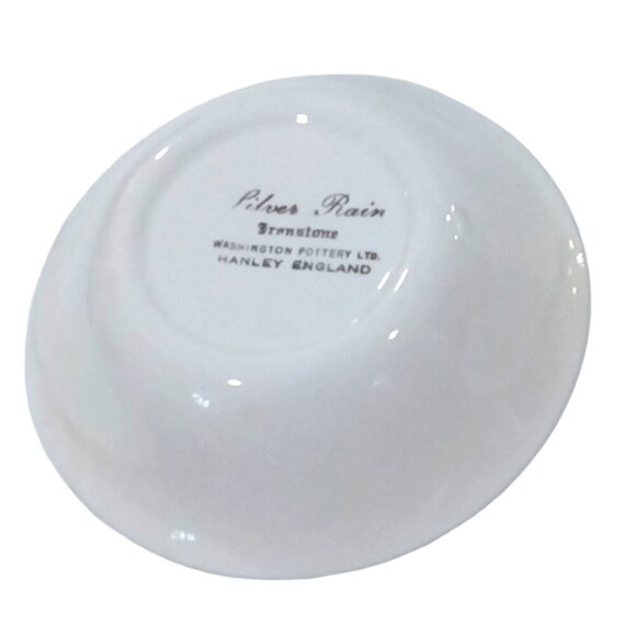 Vintage Silver Rain Set of 4 Ironstone Dishes Washington Pottery Hanley England - Picture 5 of 6